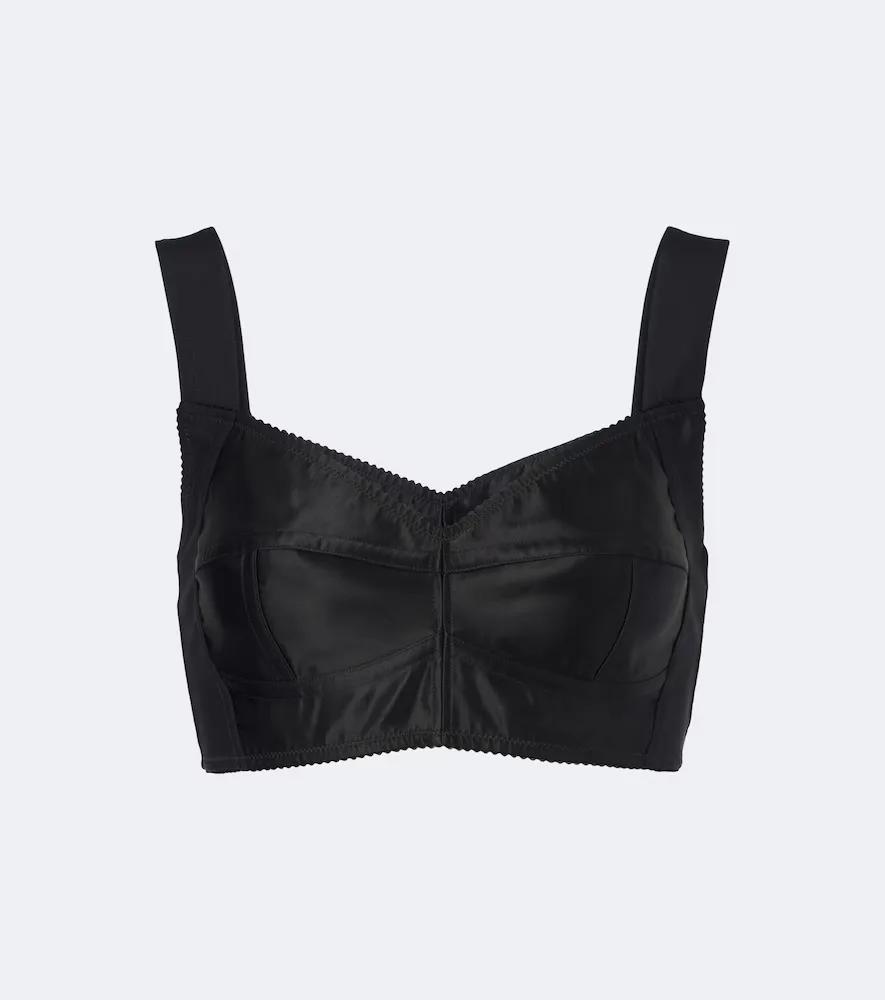 Satin Bra Top by Dolce&Gabbana