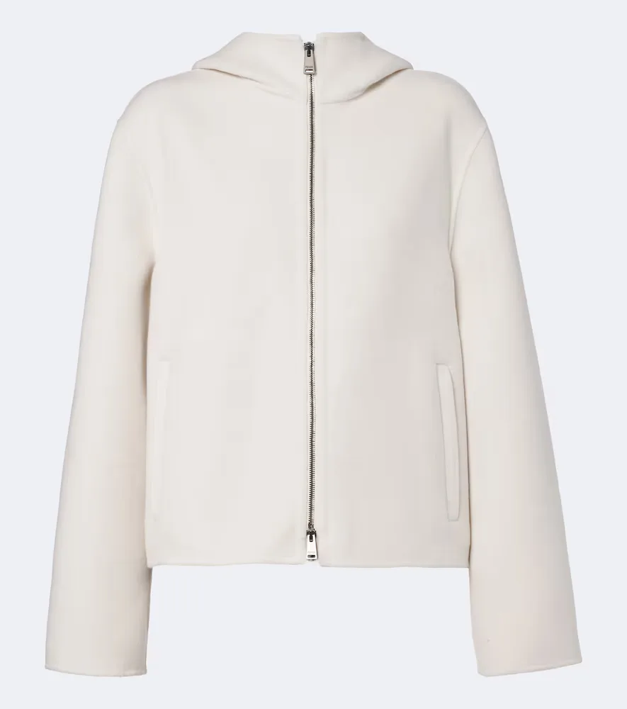 Hooded Wool and Silk Jacket by Fendi