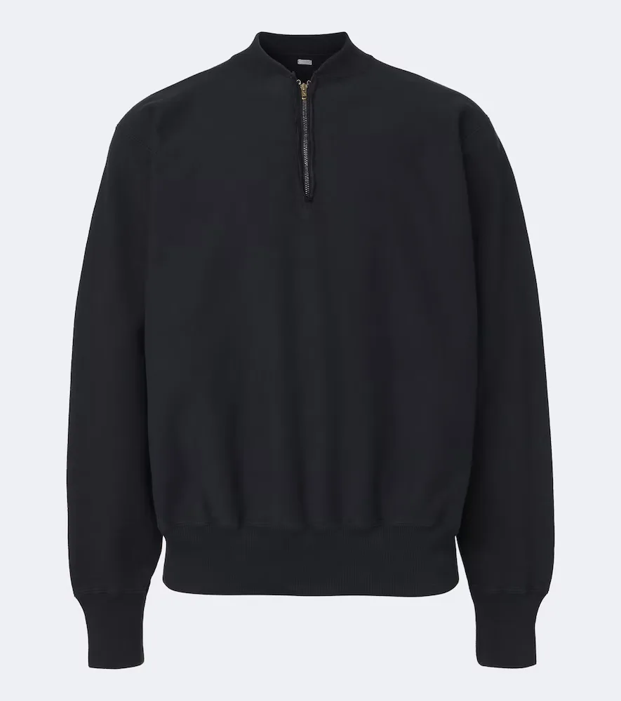 Cotton Zip-Up Sweater by A.Presse