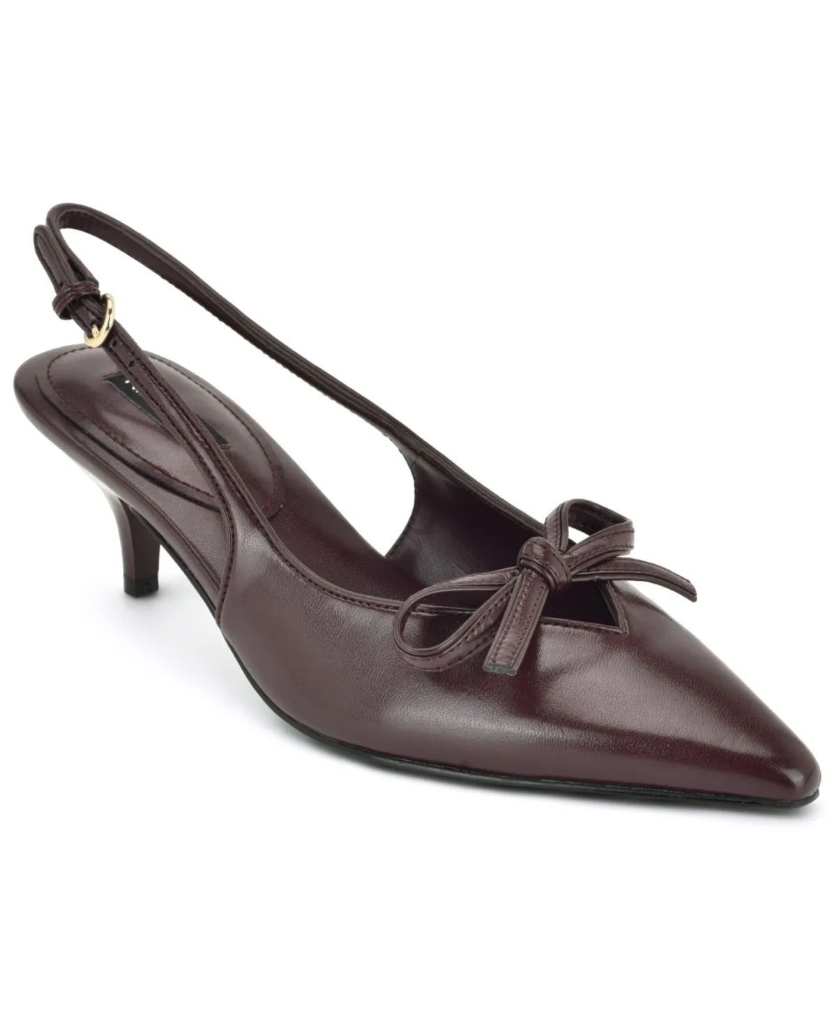 Lyrical Bow Kitten Heel Pumps by Nine West
