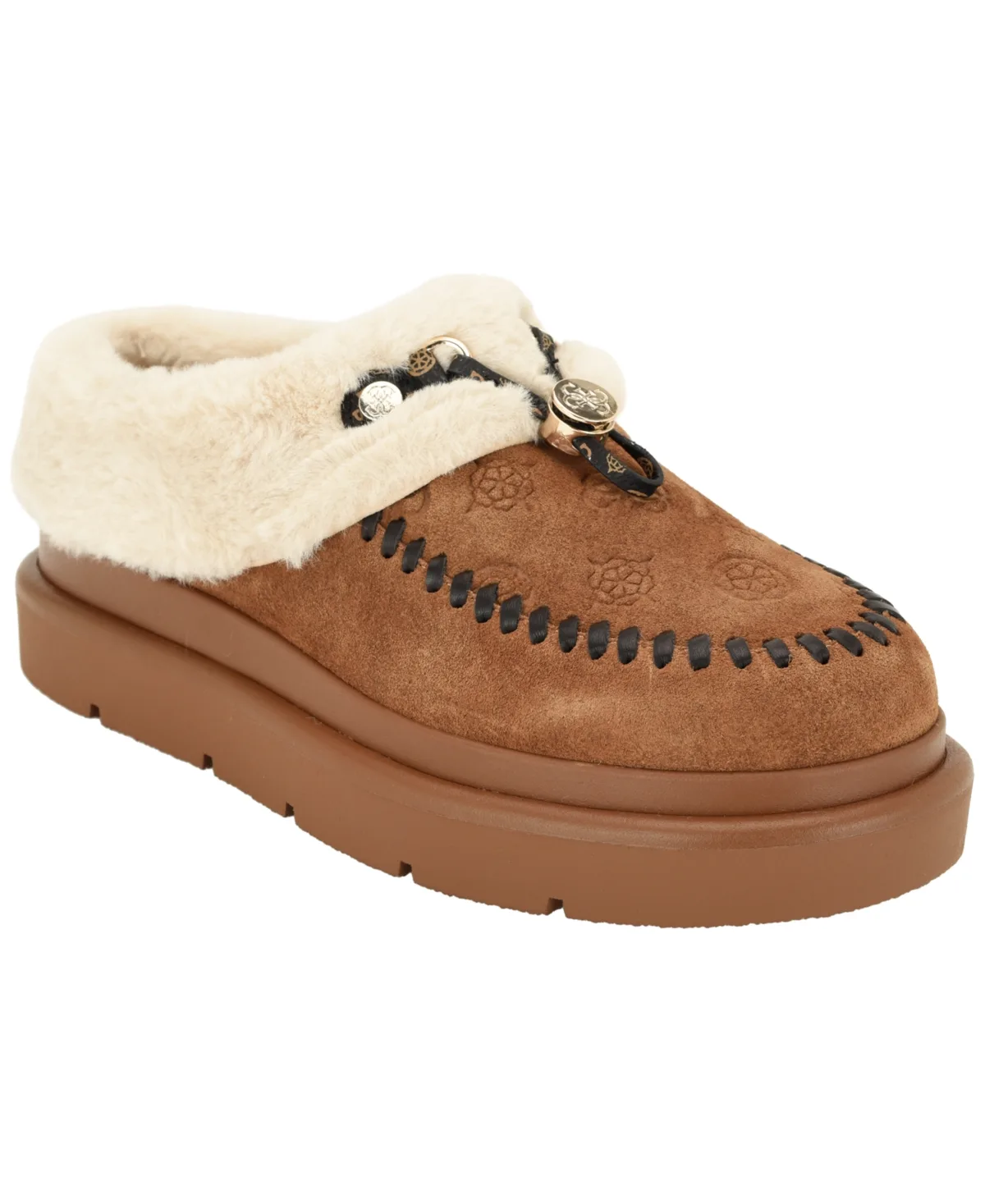 Kendry Cozy Logo Embossed Platform Clogs