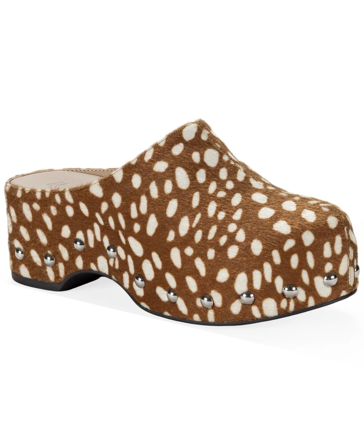 Siimone Platform Block-Heel Studded Mules by Wild Pair