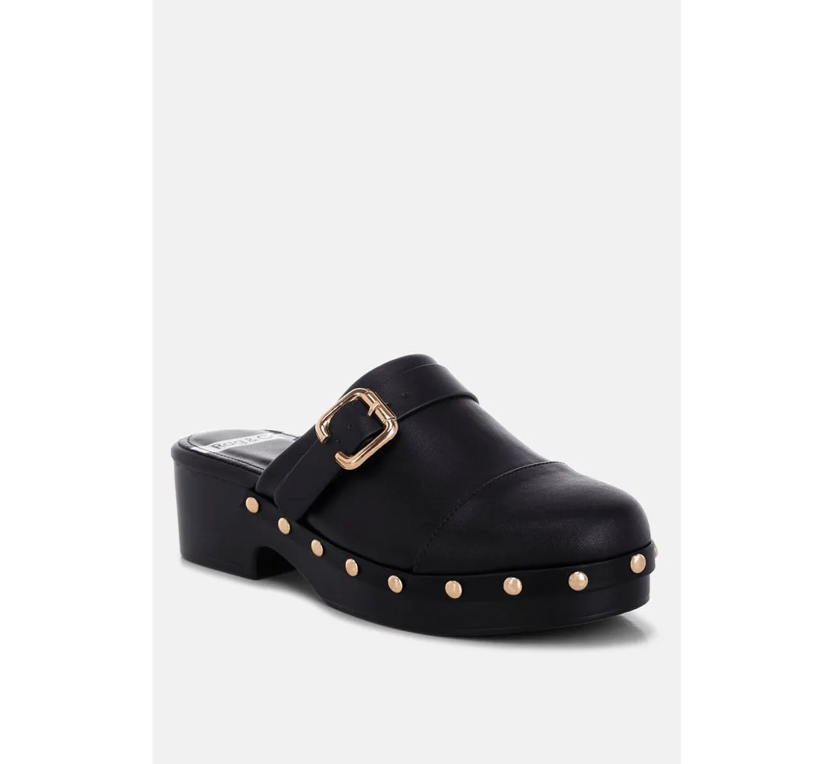 Pinto Studded Genuine Leather Clogs by Rag & Co