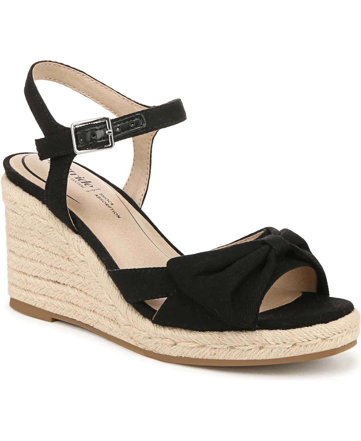 Tahlia Open RoundToe Espadrille Wedge Sandals