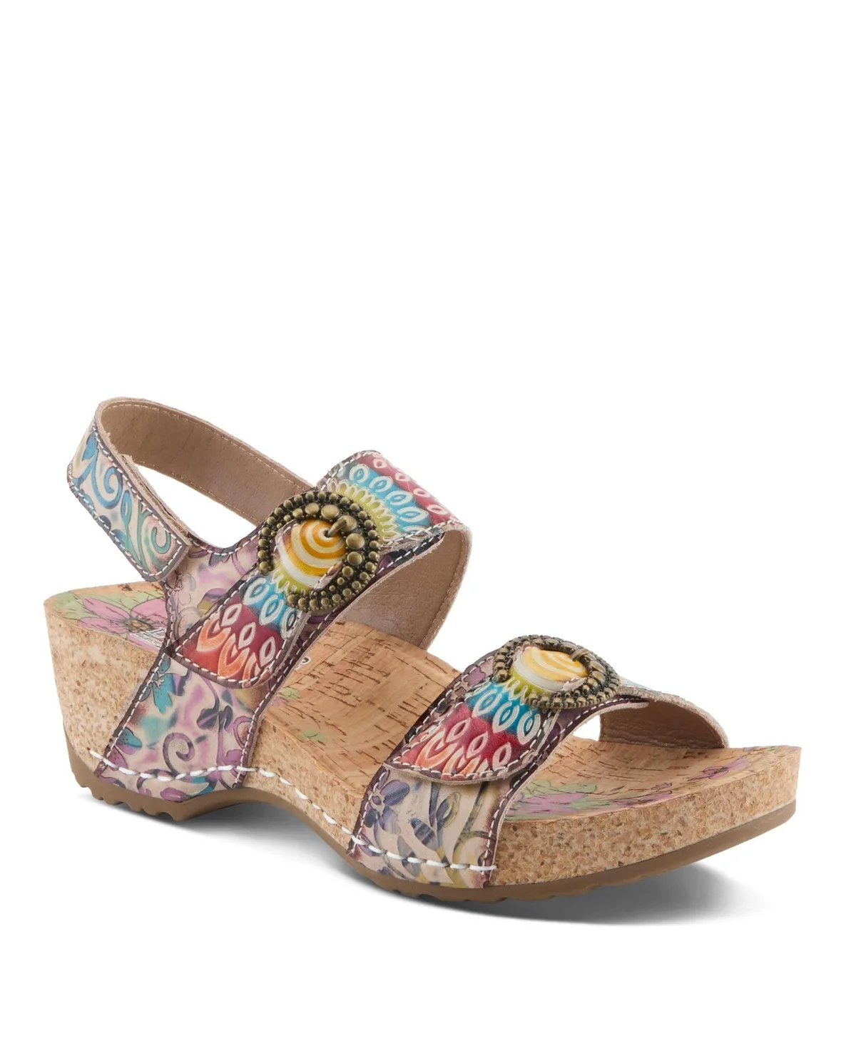 Colomecool Wedge Sandals with Cork Sole by L'artiste