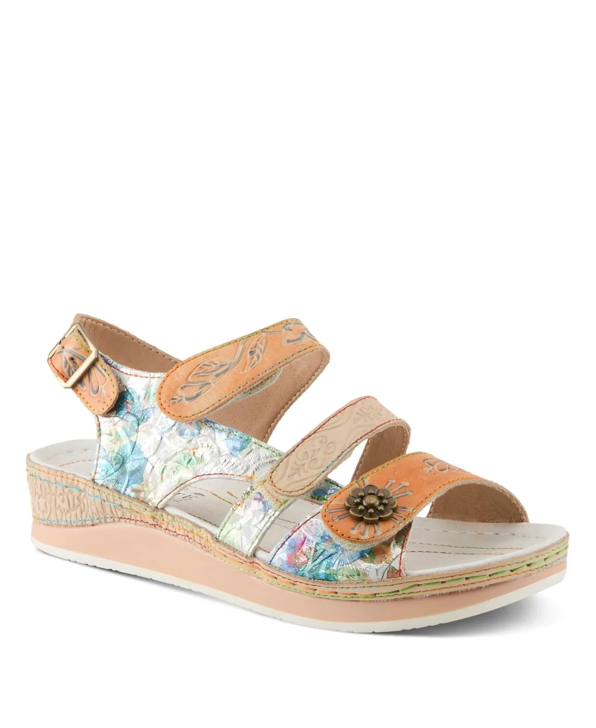 Wedge Sandal with Ankle Strap