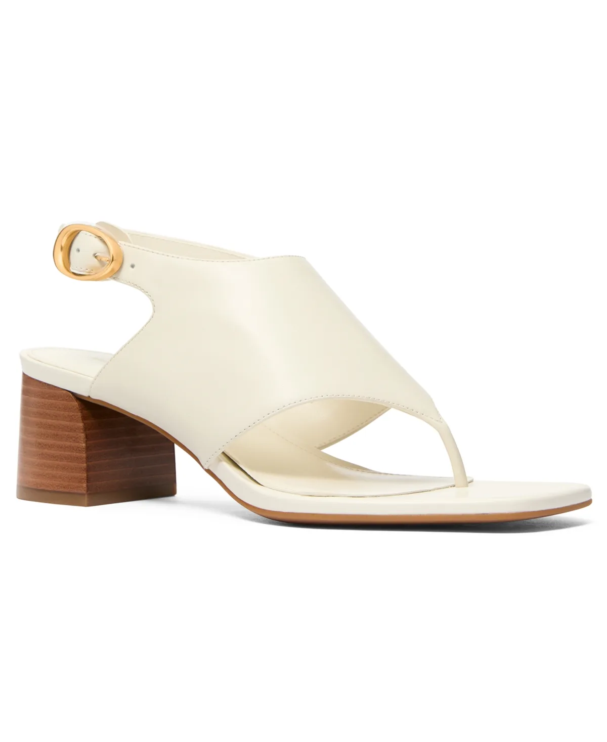 Michael Kors Kya Flex Mid Block Heel Thong Dress Sandals