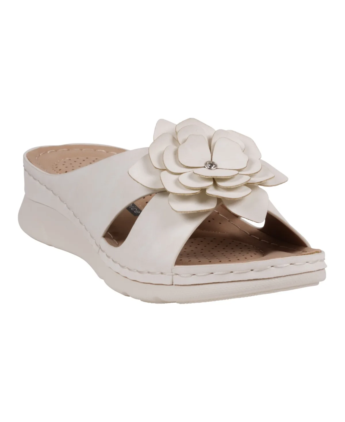 Claire Flower Rosette Comfort Sandals