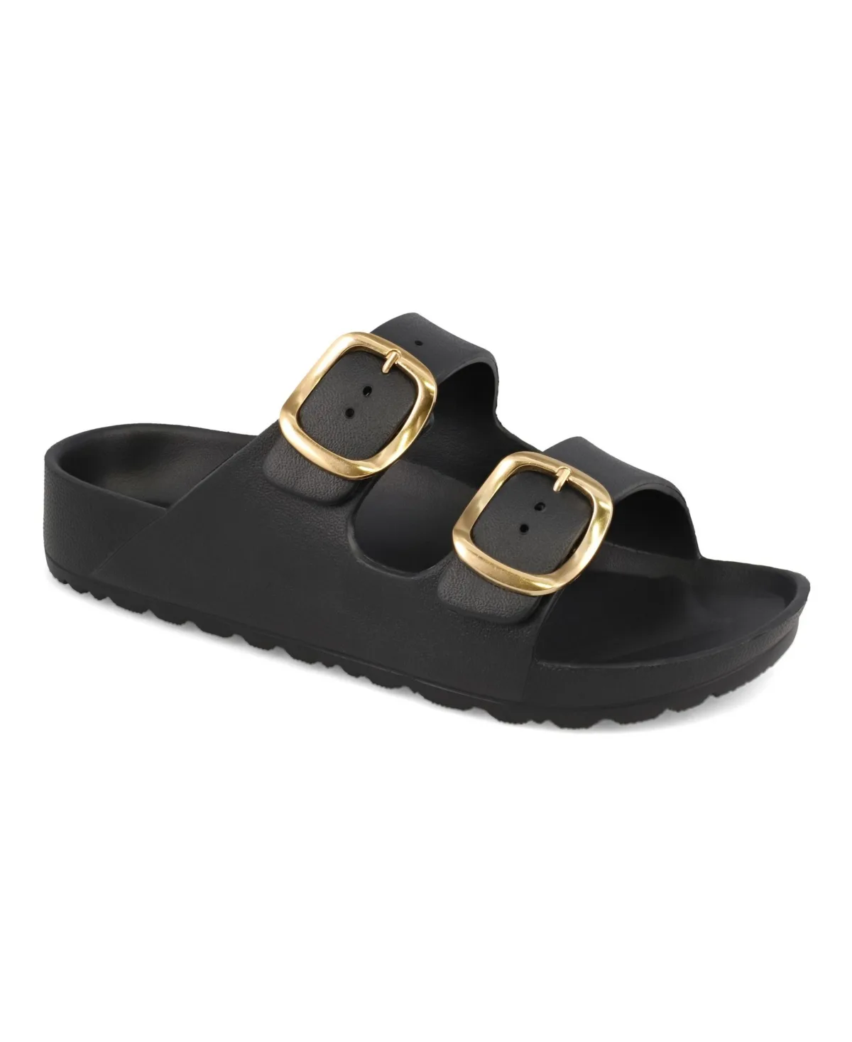 Jasmin Double Buckle Flat Sandals by Mia
