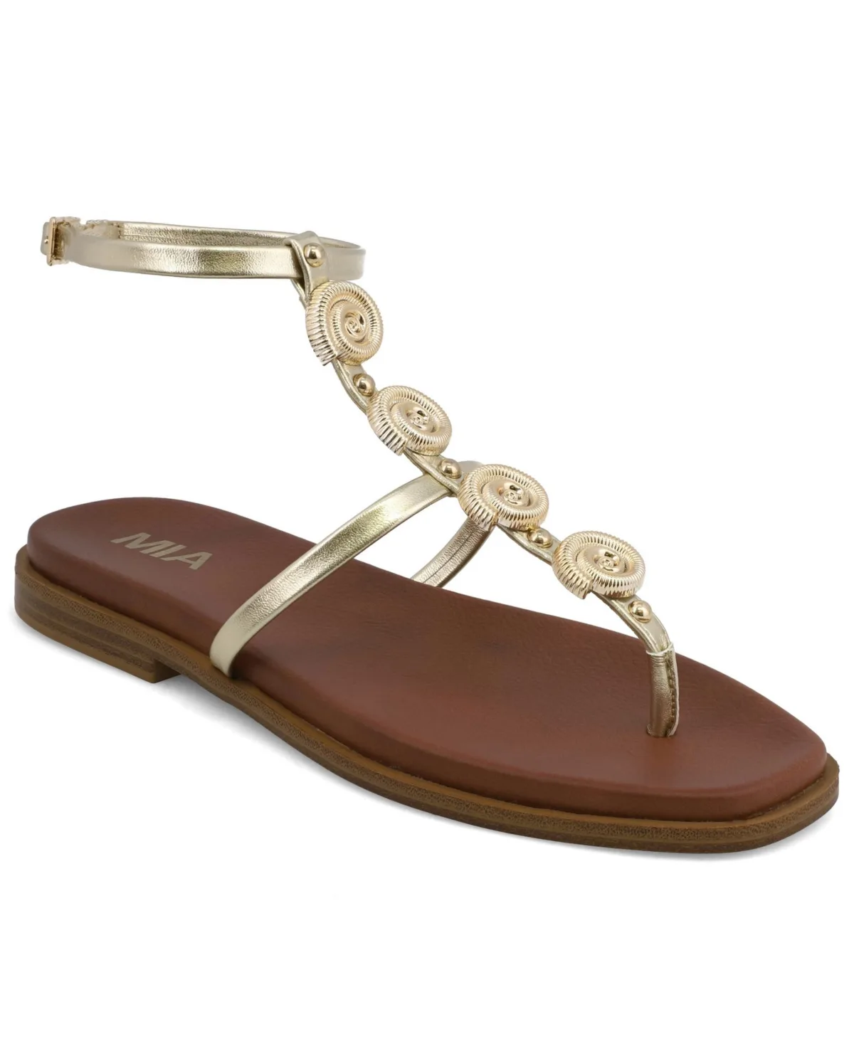 Dorcie Slip-On Gladiator Flat Sandals by Mia