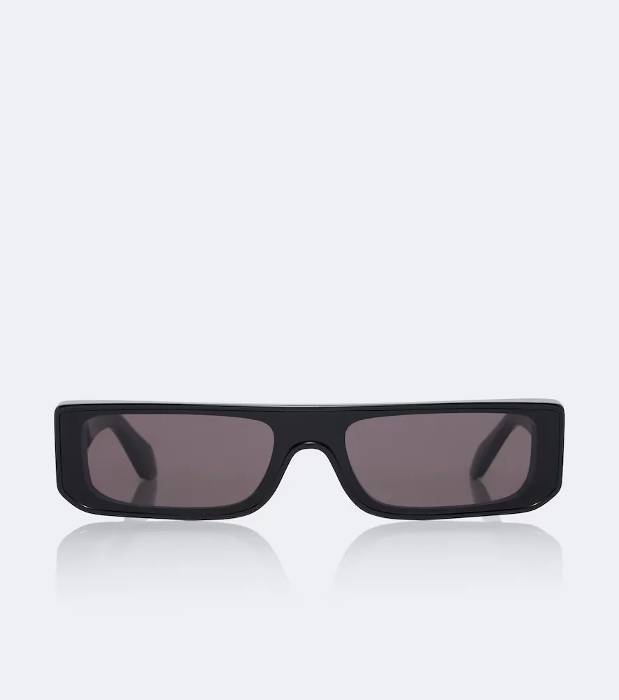 Alaïa Lettering Logo Rectangular Sunglasses by Alaia