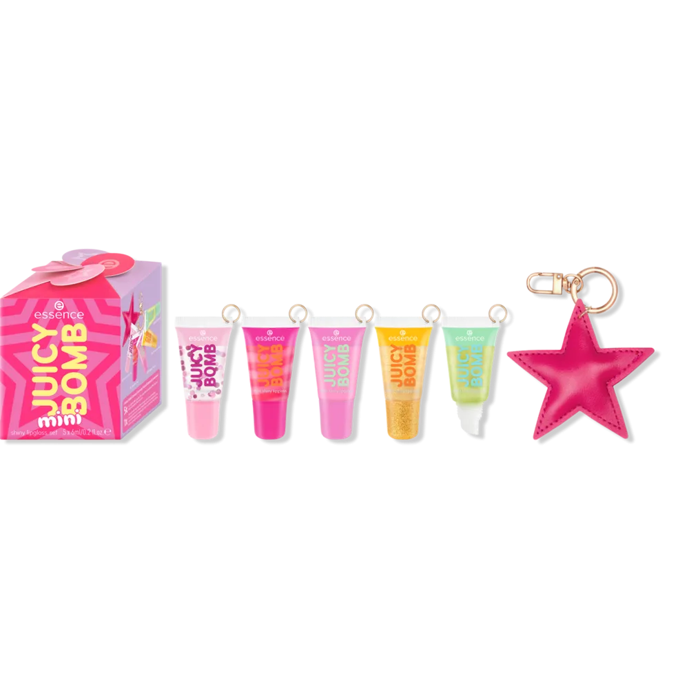 Holiday Happiness Juicy Bomb Mini Shiny Lipgloss Set by Essence