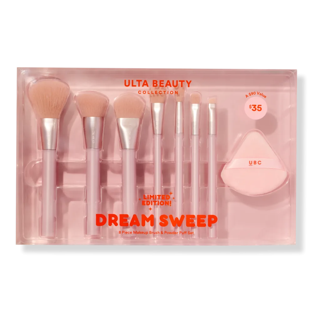 Dream Sweep 8 Piece Makeup Brush and Powder Puff Set by ULTA Beauty Collection