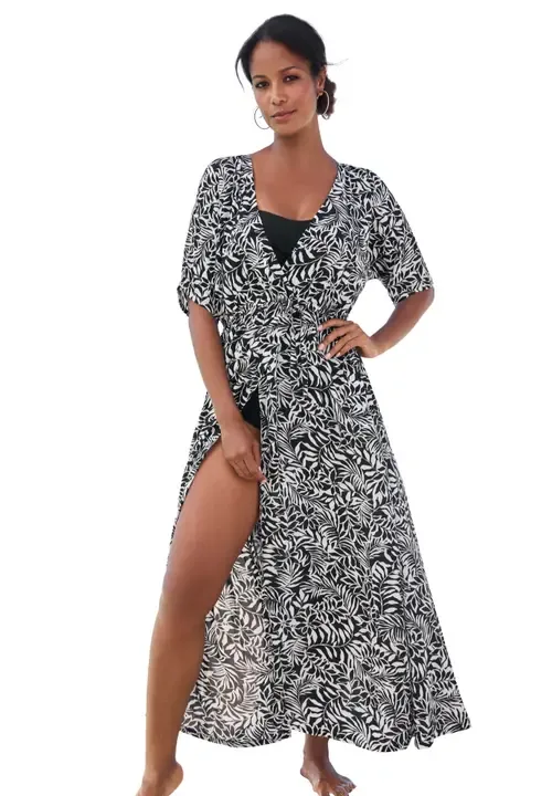 Faux Wrap Swim Cover Up