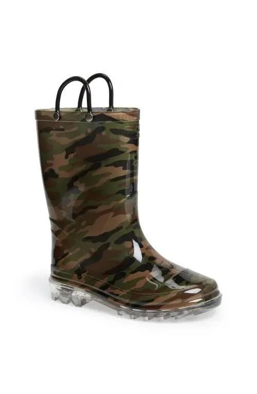 Camo Light-Up Waterproof Rain Boot by Western Chief