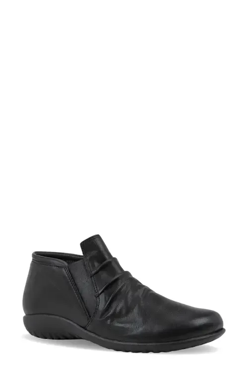 Terehu Bootie in Black Leather by Naot