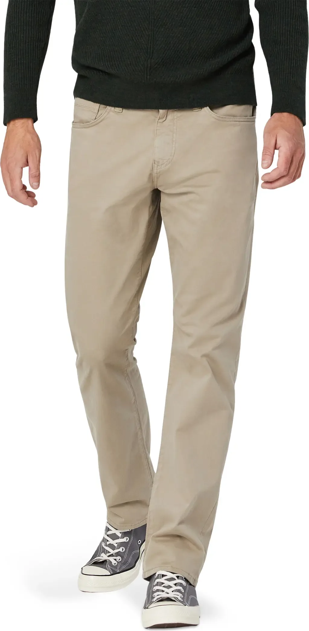 Matt Relaxed Straight Leg Twill Pants