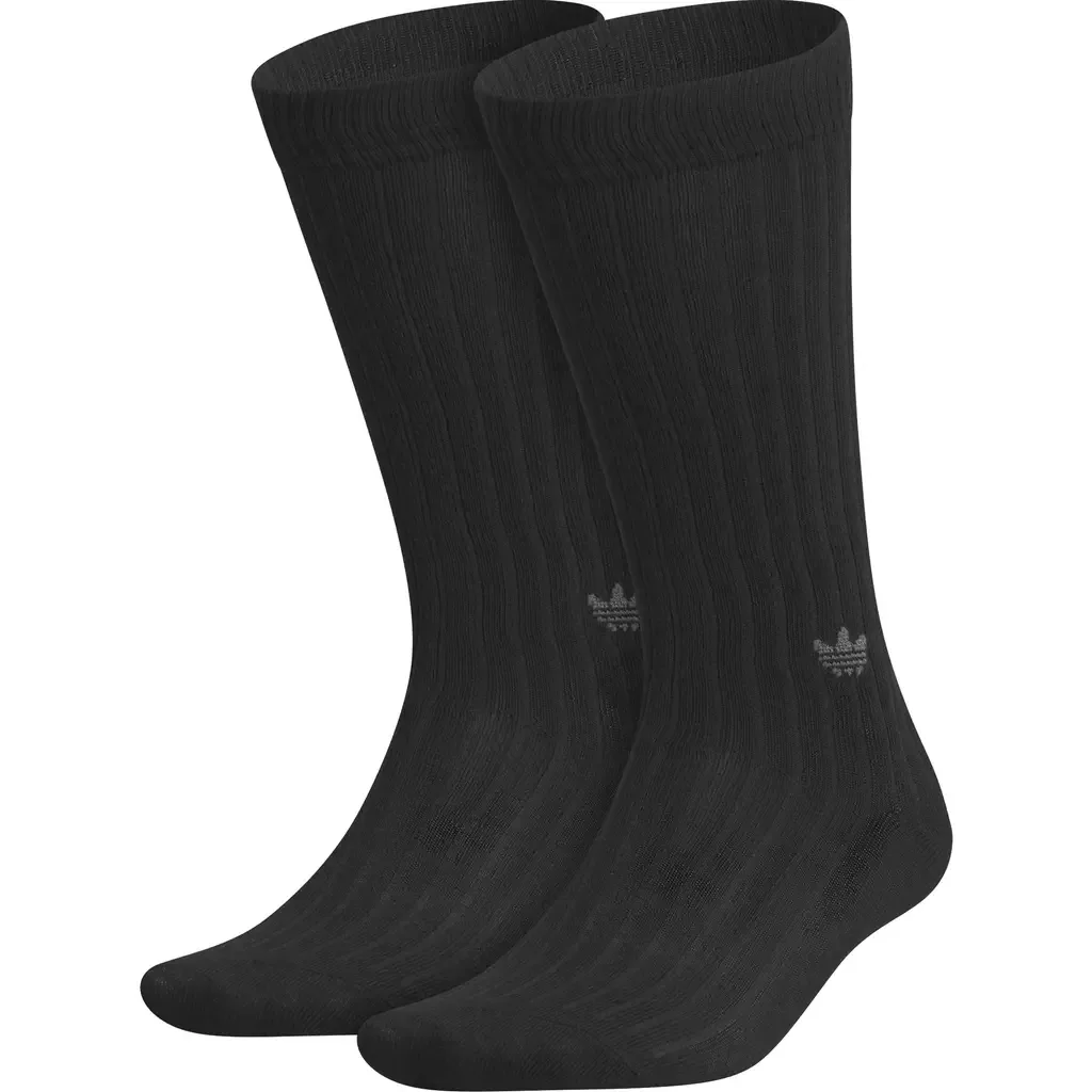Gender Inclusive Originals Trefoil Rib Crew Socks by adidas