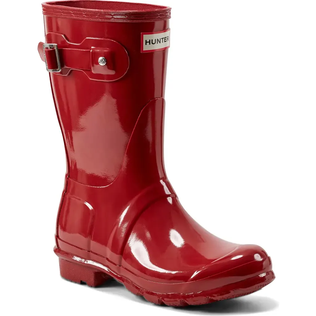 Original Tour Short Gloss Packable Rain Boot by Hunter