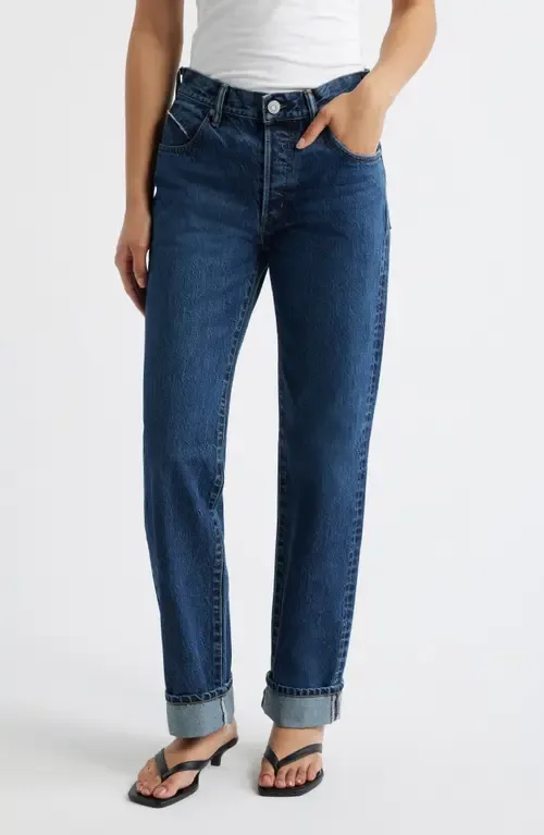 Lara Western High Waist Straight Leg Jeans