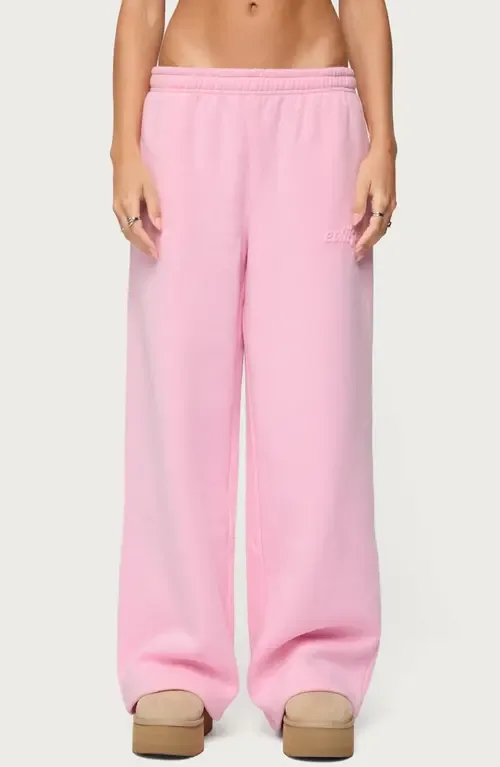 Totally Logo Wide Leg Sweatpants