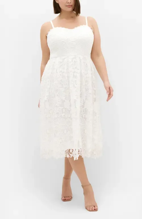 Scarlet Lace Midi Dress by City Chic