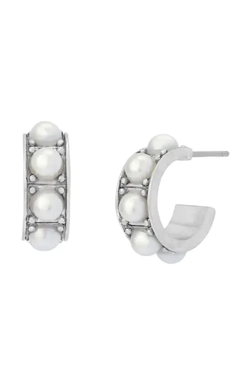 Imitation Pearl Small Huggie Earrings by AllSaints