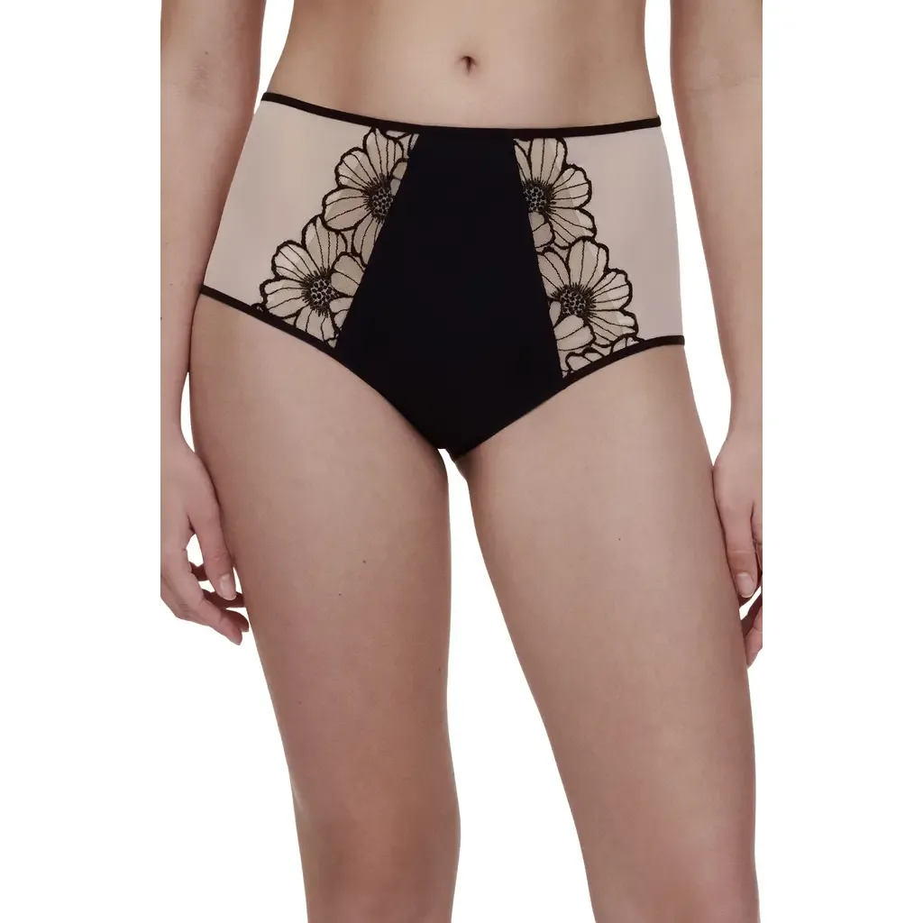 Embroidered High Waist Briefs by CHANTELLE PULP