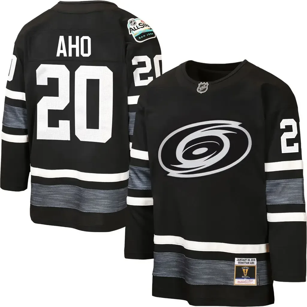 Mitchell & Ness Sebastian Aho Carolina Hurricanes 2019 All-Star Game Power Play Jersey by Mitchell & Ness