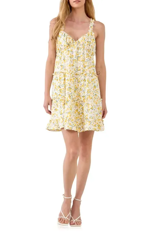 Floral Print Tiered Sundress by Endless Rose
