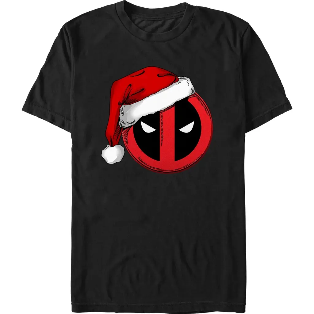 Merch with a Santa Hat Icon Short Sleeve Graphic T-Shirt by Marvel: Deadpool