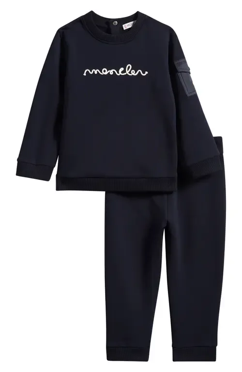 Contrast Pocket Sweatshirt & Joggers Set by Moncler