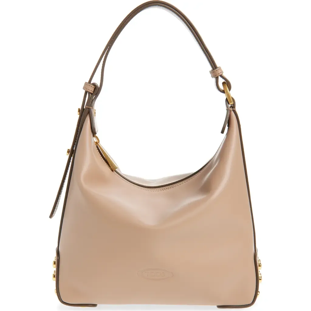 Mini Metal Dots Leather Shoulder Bag by Tod's