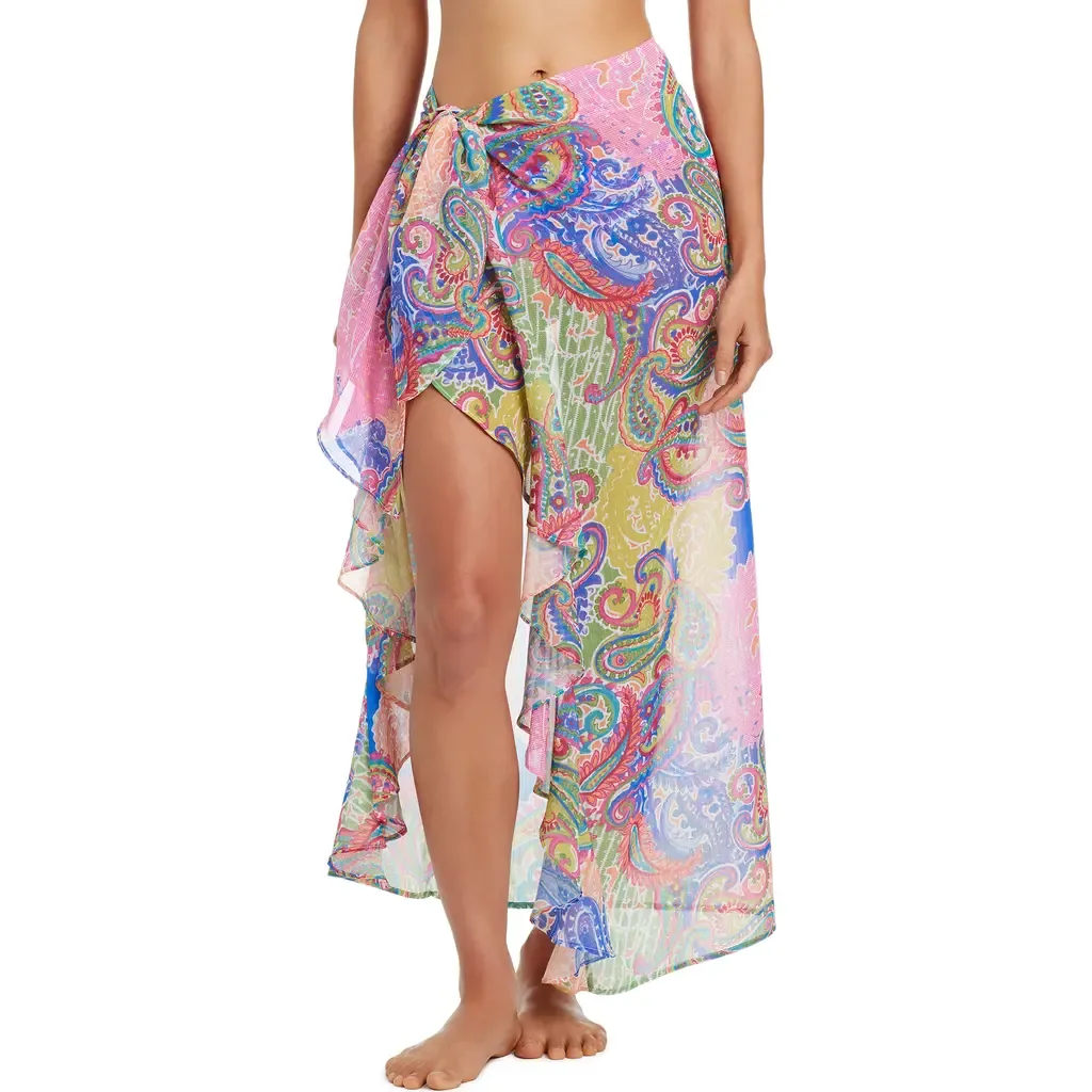 Paisley Long Pareo Cover-Up