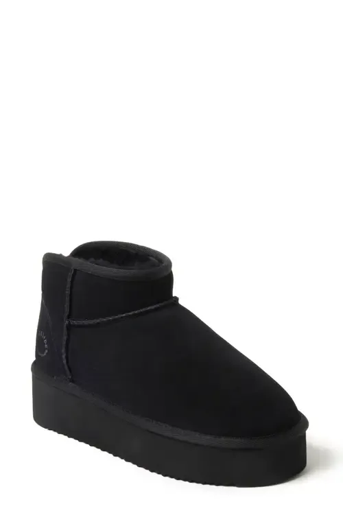 Fireside Kingston Genuine Shearling Platform Bootie by Dearfoams
