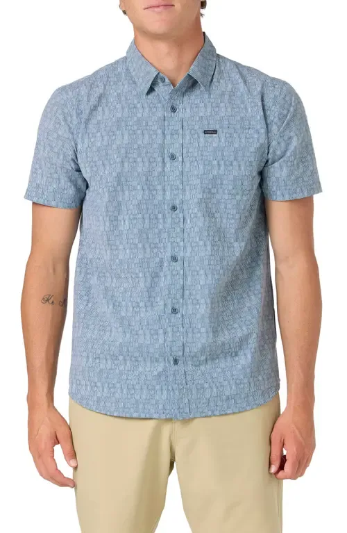 TRVLR Performance Short Sleeve Button-Up Shirt