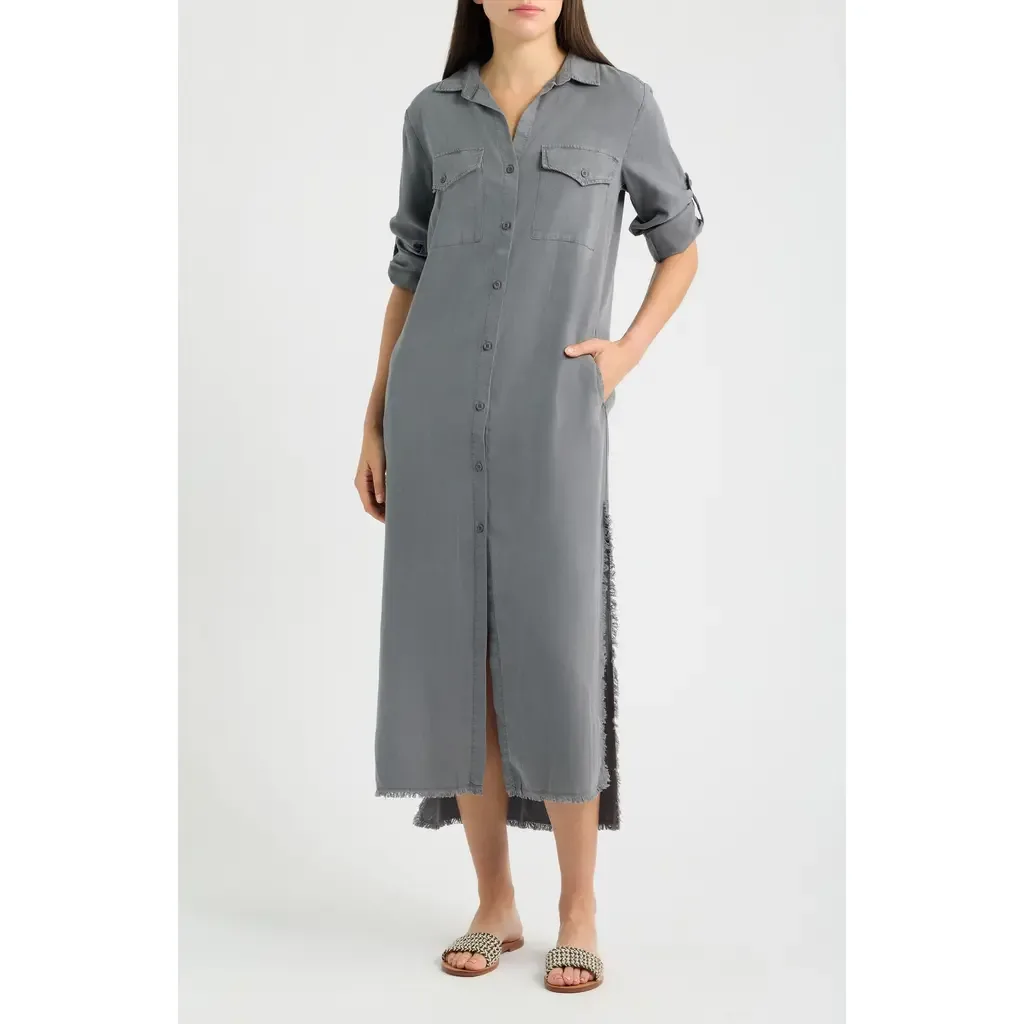 Long Sleeve Maxi Shirtdress by Cloth & Stone