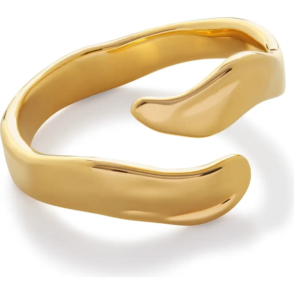 The Wave Ring in 18Ct Gold Vermeil