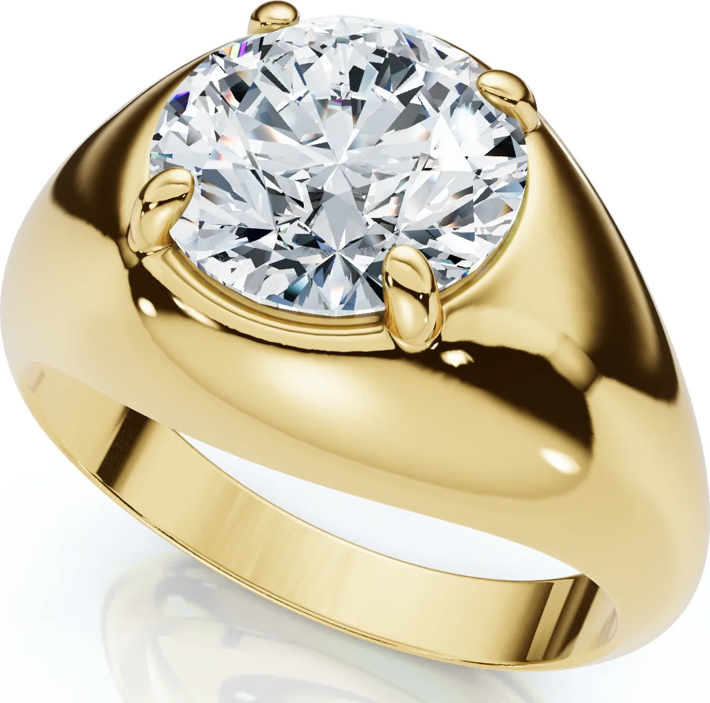 3Ct Diamond Wedding Anniversary Ring Gold Lab Grown in 10K Yellow Gold by Bliss Diamond