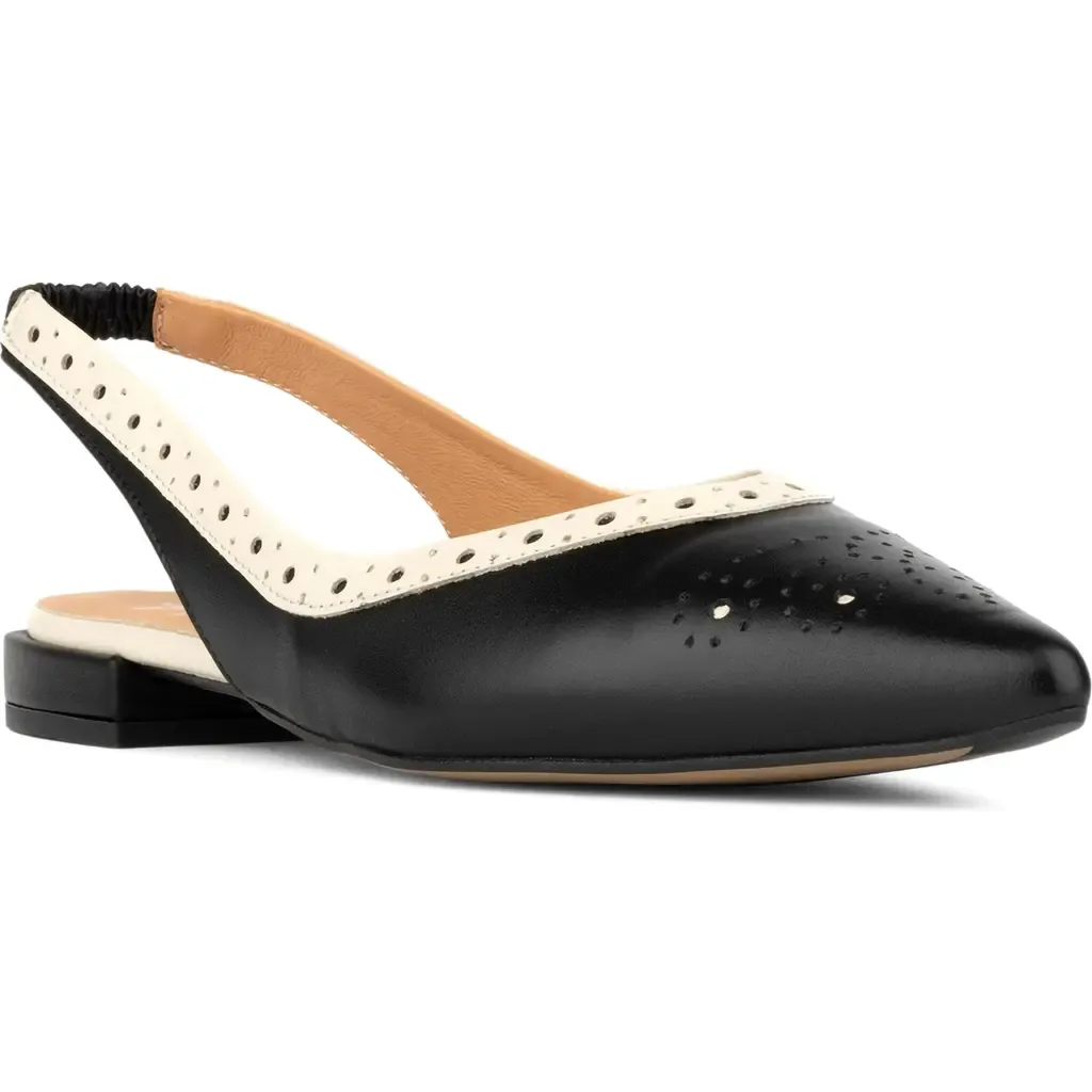 Holly Pointed Toe Slingback Flat by Embassy London