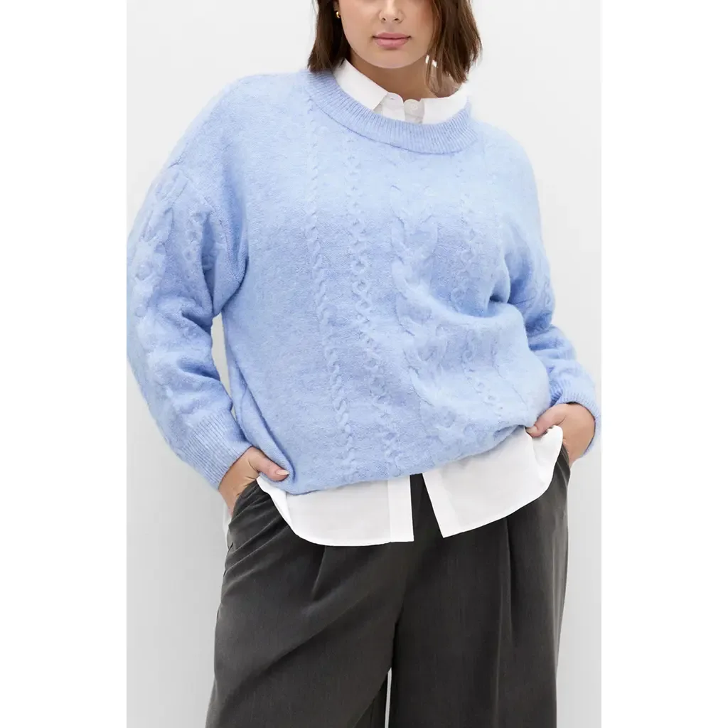 Claudia Cable Stitch Sweater by City Chic