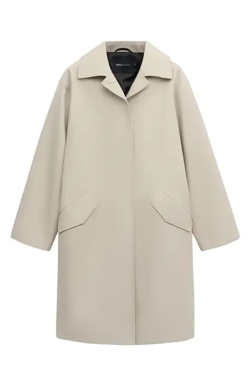 Cotton Twill Trench Coat by MANGO