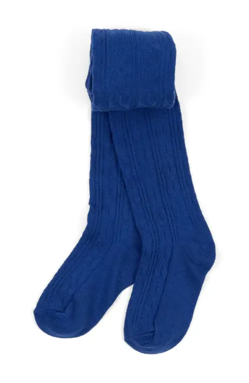 Cable Knit Tights, Cotton Blend by Leveret