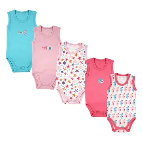 Cotton Sleeveless Bodysuits by Luvable Friends