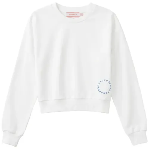 Artwork Long Sleeve Crop Top by Hopscotch