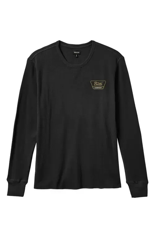 Linwood Long Sleeve Thermal Cotton Graphic T-Shirt by Brixton
