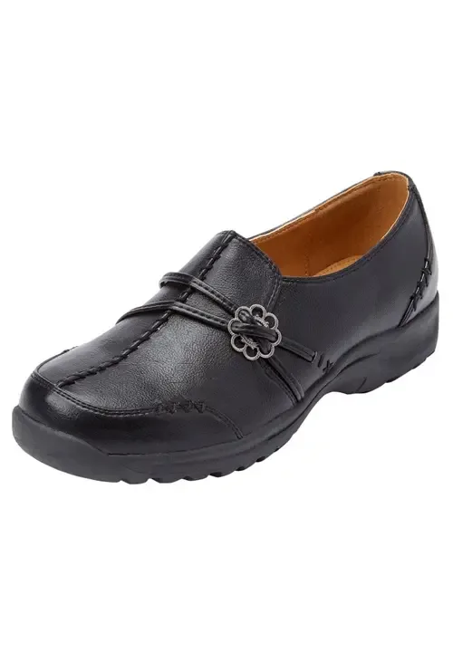 The Natalia Slip on Flat by Comfortview