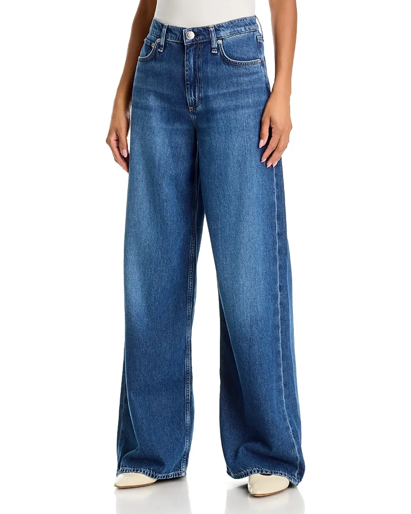 Featherweight Sofie High Rise Full Length Wide Leg Jeans by rag & bone