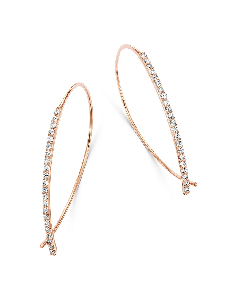 Micro-Pave Diamond Threader Earrings in 14K Rose Gold, 0.50 Tcw by Bloomingdales Fine Collection