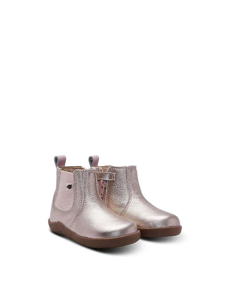 Boost Leather Zip Up Ankle Boots by Old Soles
